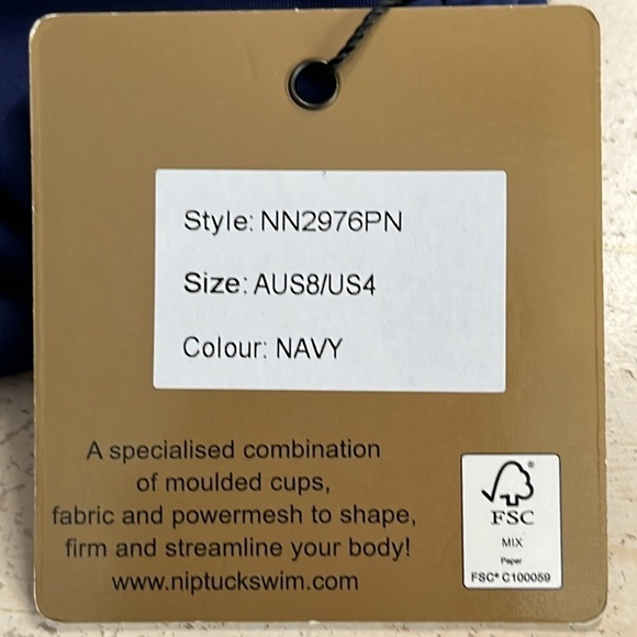 Niptuck Swim Joanne Multi-Fit Cup One Piece Swimsuit in Navy - NEW - Size 4 - Picture 9 of 10